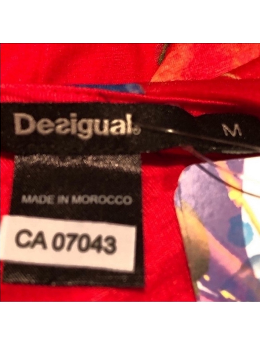 Desigual Miranda NWT bohemian feminine faux wrap red floral sexy dress medium - Picture 11 of 16